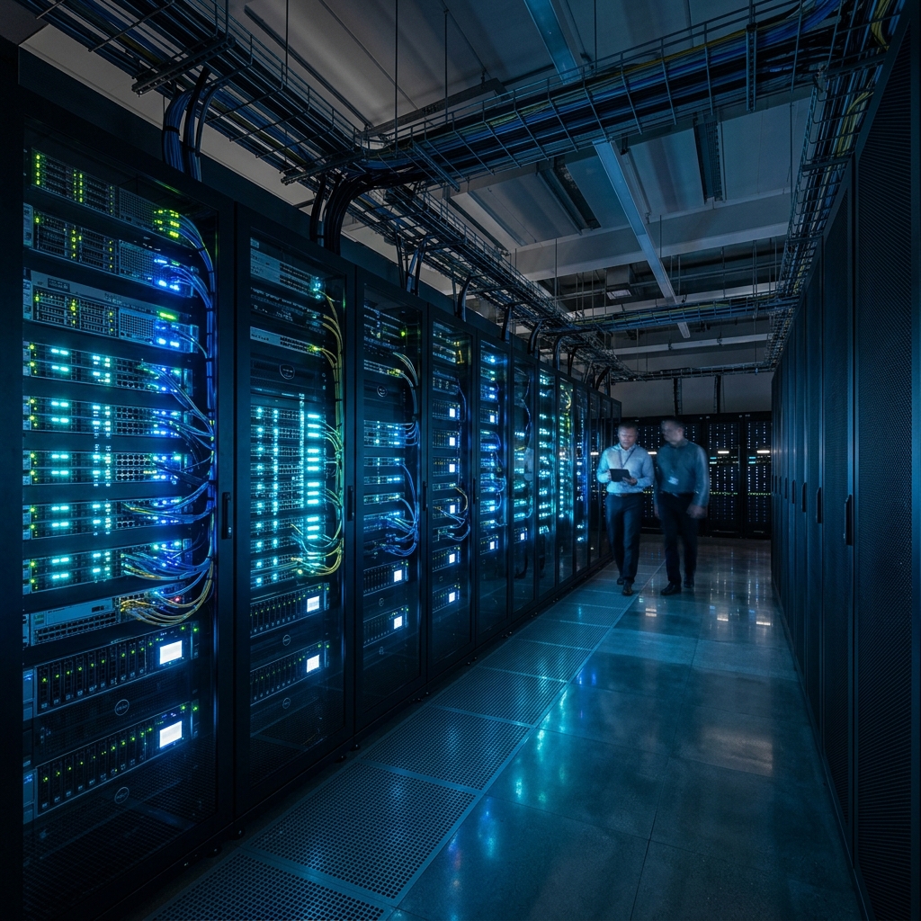 Corporate office network data room
